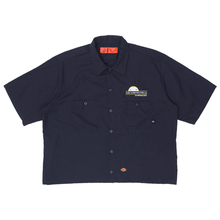 Mens Dickies Customized Crop Work Shirt Black - Fashion Rerun Vintage Migration_Shirt