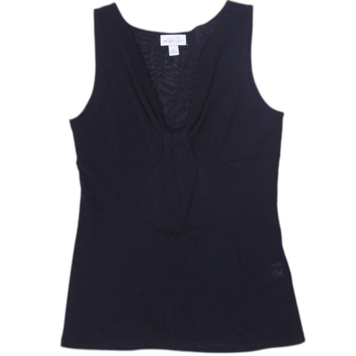 Y2K Ladies Sweet Pea For New York & Company Sleeveless Stretch Black Top | Migration_Y2K Tops | Fashion Rerun
