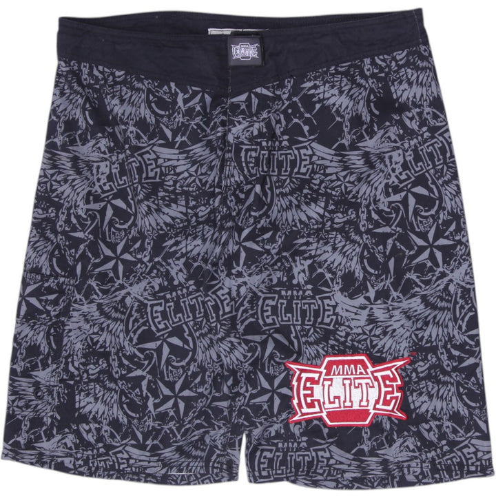 Y2K Mens MMA Elite All-Over Print Skull Board Shorts Size L