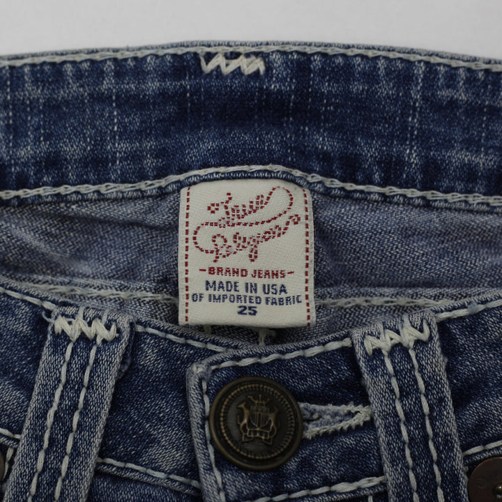 Y2K Ladies True Religion Joey Big Twisted Seam Flare Jeans Size 25
