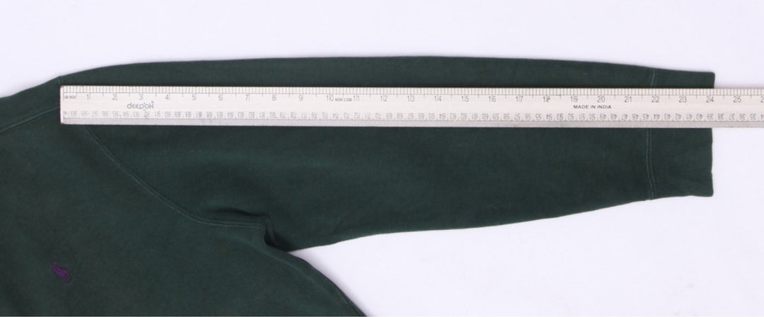 Vintage Mens Polo Ralph Lauren Sweater Green 1/4 Zip Cotton Size L | Migration_Jumper & Knitwear RL Collectio | Fashion Rerun