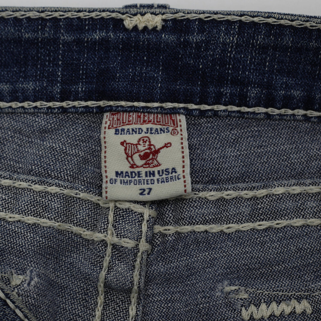 Y2K Ladies True Religion Joey Twisted Seam Flare Jeans Size 27