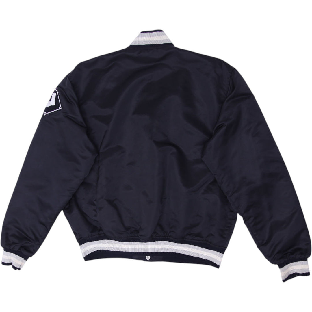 Vintage 90s Starter Chicago White Sox Bomber Jacket Made in USA Size L | Migration_Jackets - Side View | Fashion Rerun