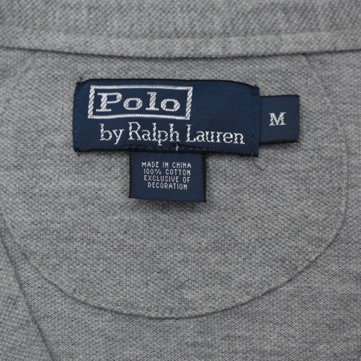 Mens Ralph Lauren Cardigan Gray Long Sleeve Cotton Knitwear