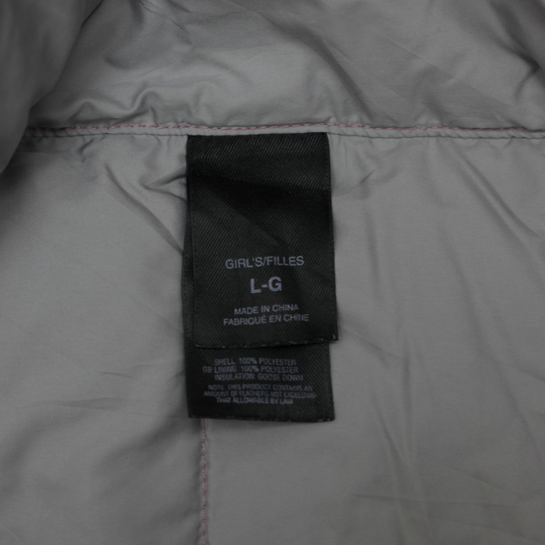 YOUTH GIRLS The North Face Goose Down Puffer Jacket Size L