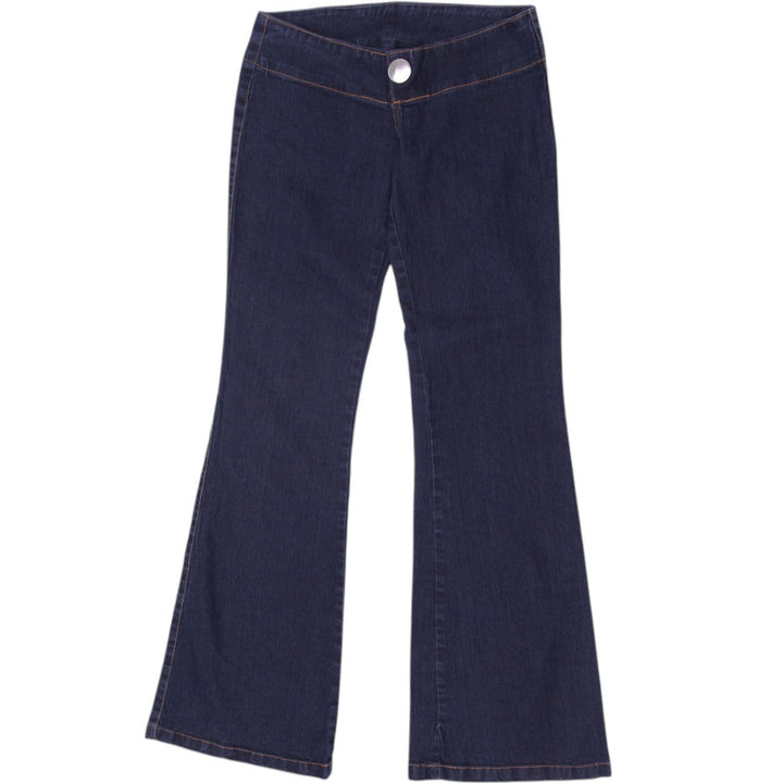 Y2K Ladies Flare Dark Blue Denim Jeans Size 42 | Migration_Jeans & Pants | Fashion Rerun