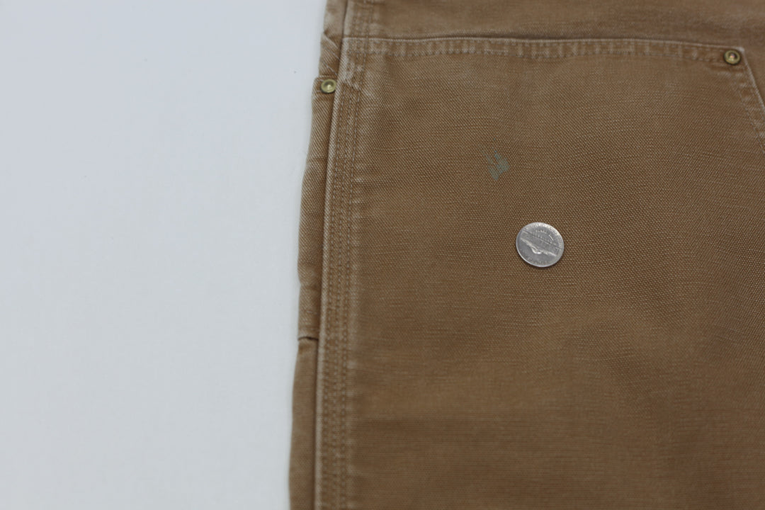 Mens B01 BRN Loose Original Fit Double Knee Carhartt Work Pants