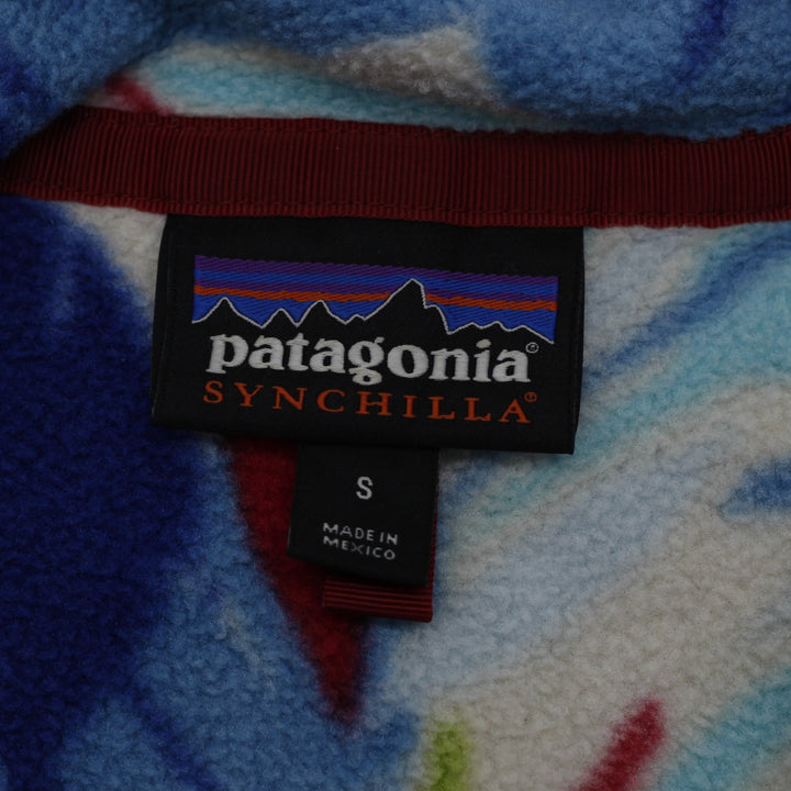 Ladies Patagonia Synchilla Snap Pullover Feather Dance Fleece Jacket Size S | Migration_Jackets - Back View | Fashion Rerun
