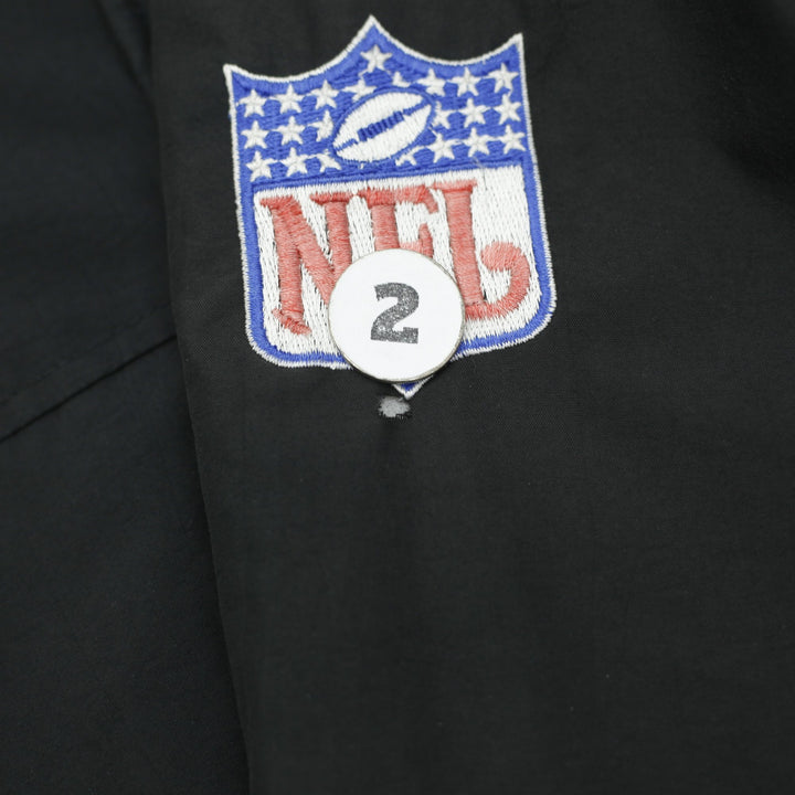 Vintage 90s Starter Raiders Snap Front Hooded NFL Parka Jacket Size M