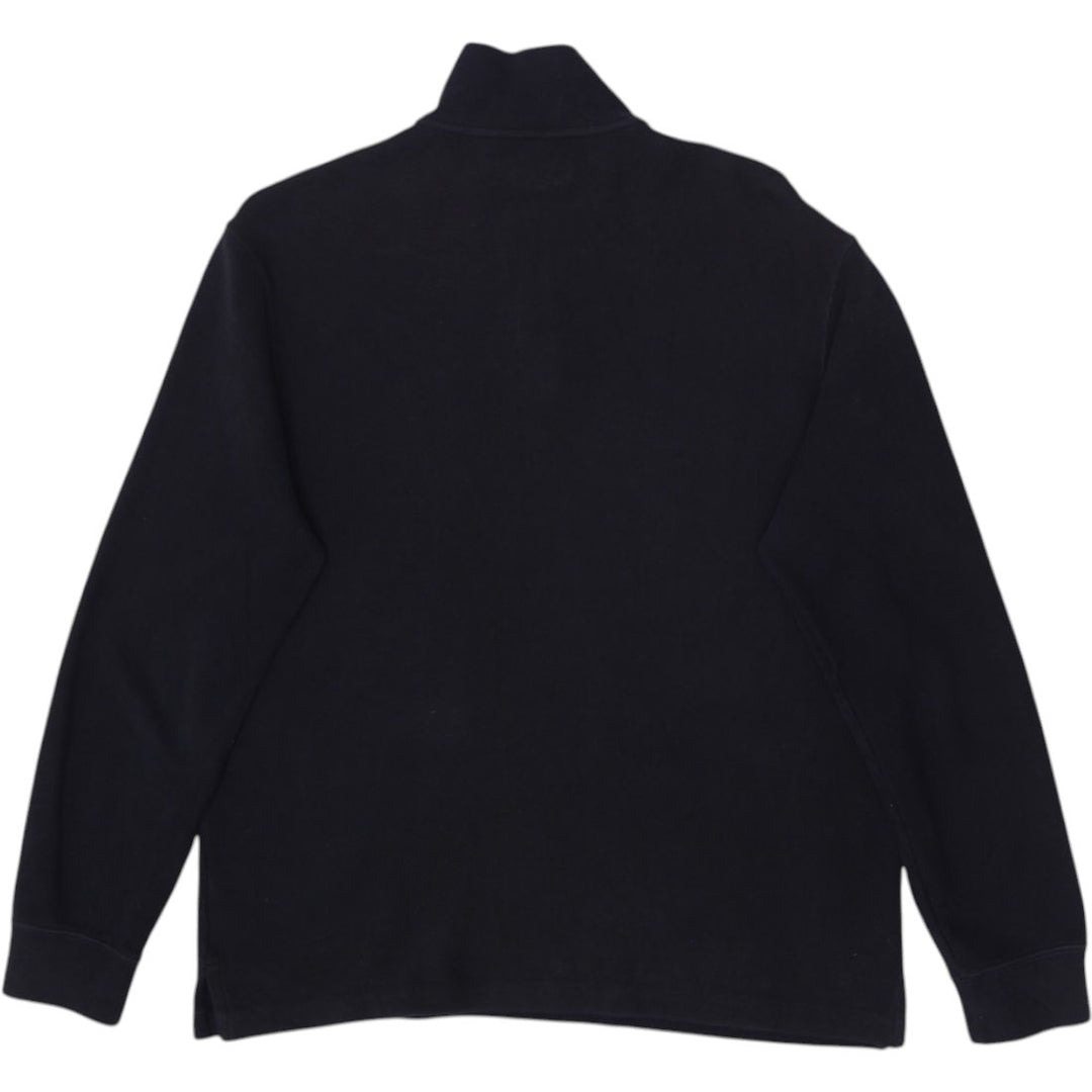 Mens Polo Ralph Lauren Black Quarter Zip Sweater Size M