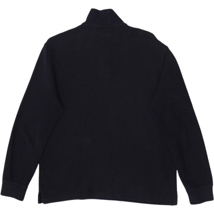 Mens Polo Ralph Lauren Black Quarter Zip Sweater Size M