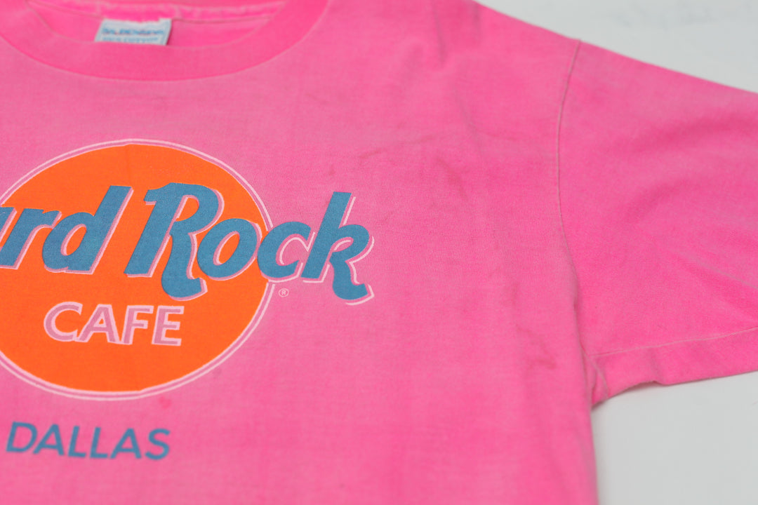 Vintage Hard Rock Café Dallas T-Shirt Single Stitch Made In USA One Size | Migration_T-Shirts UAENAT40 - Deta | Fashion Rerun