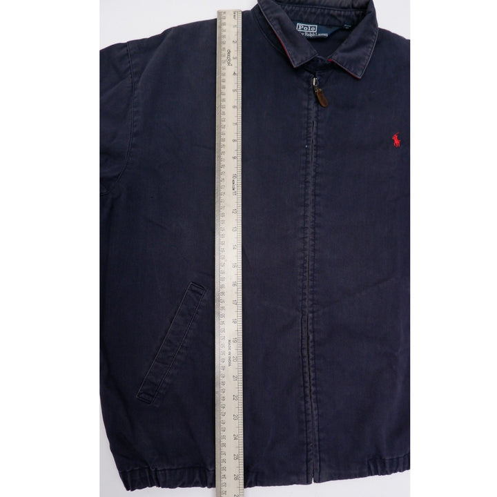 Vintage Mens Polo Ralph Lauren Jacket Navy Full Zip Harrington