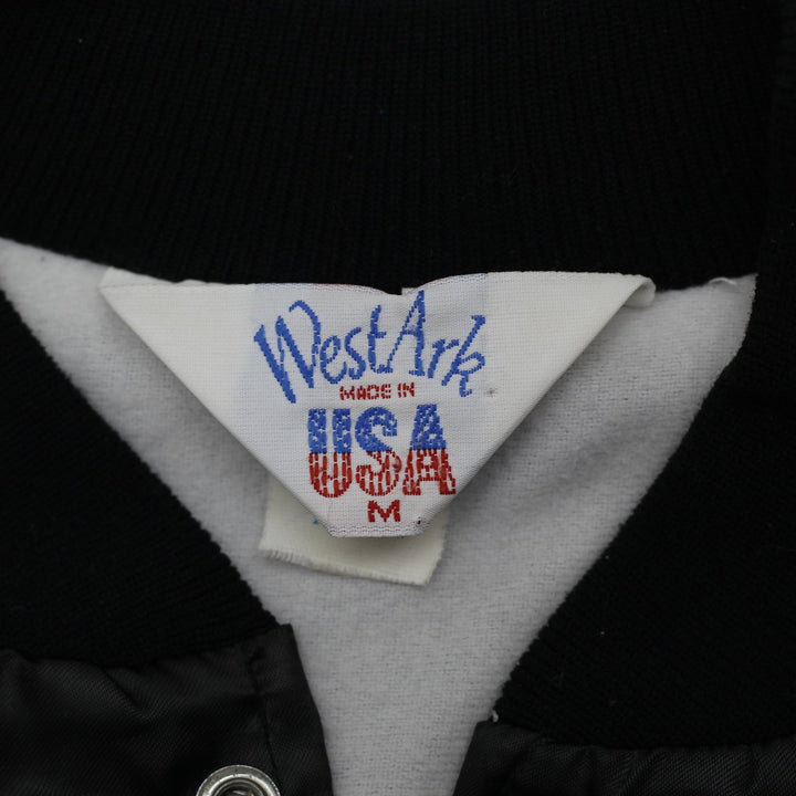 Vintage 80s WestArk Chevrolet Heartbeat of America Satin Bomber Jacket USA M