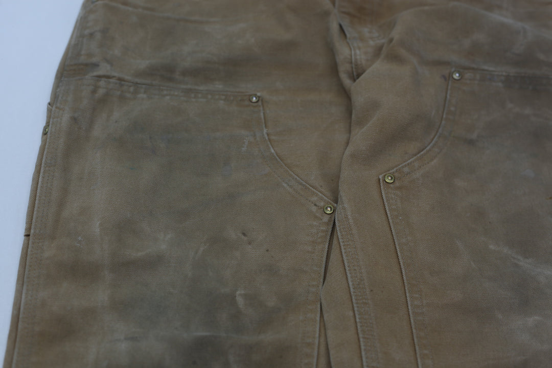 Mens B01 BRN Loose Original Fit Double Knee Carhartt Pants