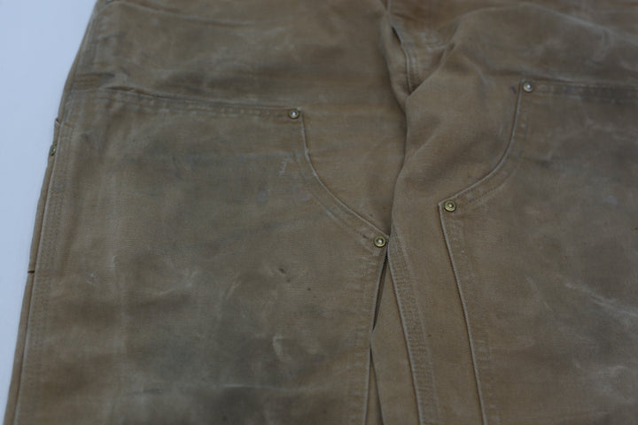 Mens B01 BRN Loose Original Fit Double Knee Carhartt Pants
