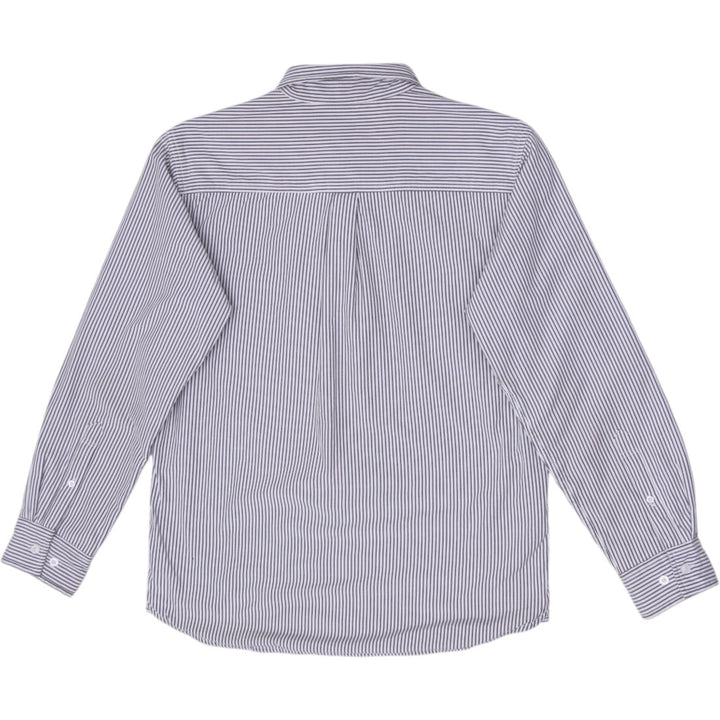 Vintage 90s Stussy Pinstripe Thermolite Lined Button Up Shirt Size S
