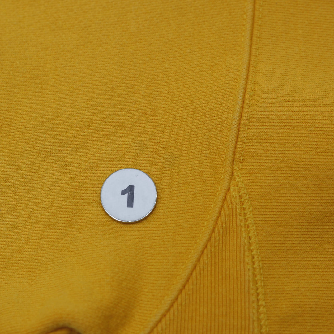 Mens Champion Reverse Weave  Mustard C Gold Heavyweight Pullover Hoodie Size S