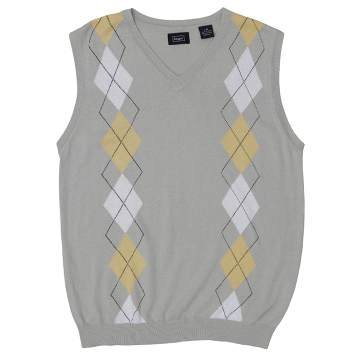 Mens Haggar Argyle V-Neck Sweater Vest - Fashion Rerun Vintage Migration_Sweaters