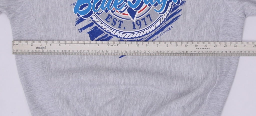 Vintage Trench USA Toronto Blue Jays 1991 Logo Gray Crewneck Sweatshirt Large | Migration_Sweatshirt - View 6 | Fashion Rerun