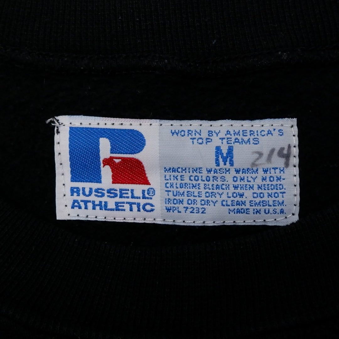 Vintage Russell Athletic Made In USA Black Crewneck Sweatshirt