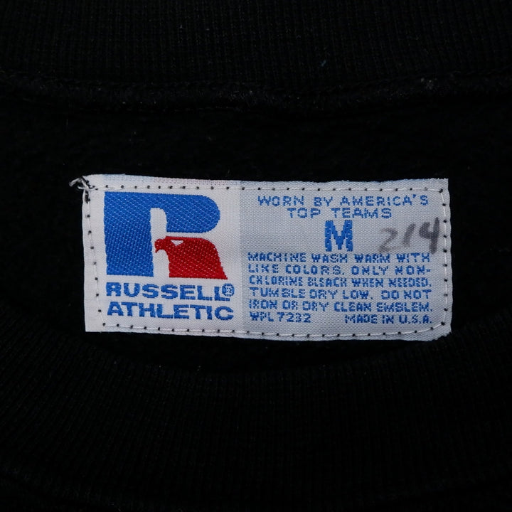 Vintage Russell Athletic Made In USA Black Crewneck Sweatshirt