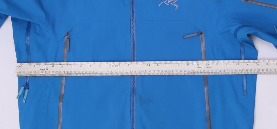 Mens Arc'teryx Jacket Blue Hooded Lightweight Waterproof L