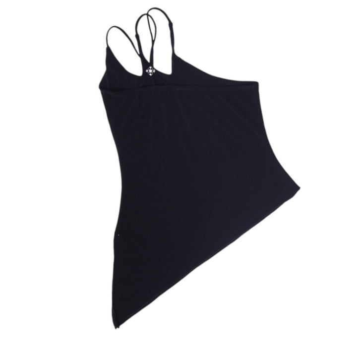Y2K Ladies Black Multi-Strap One Shoulder Camisole