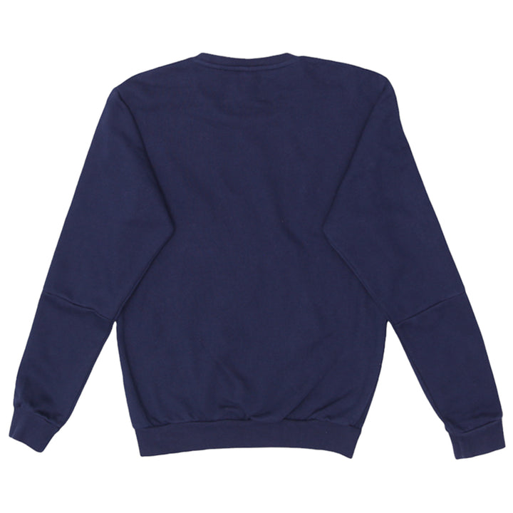 Mens Adidas White Stripes Navy Crewneck Sweatshirt - Fashion Rerun Vintage Migration_Sweaters