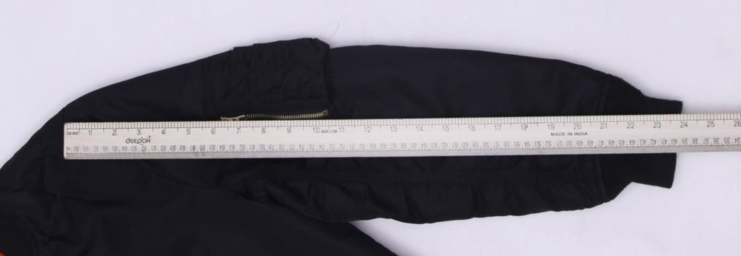 Vintage MA-1 Bomber Jacket Black Orange Reversible Nylon S | Migration_Jackets - View 7 | Fashion Rerun