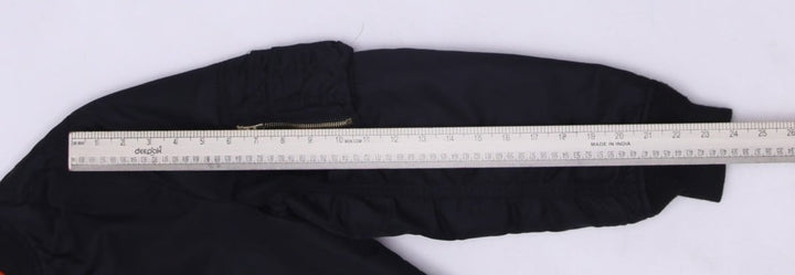 Vintage MA-1 Bomber Jacket Black Orange Reversible Nylon S | Migration_Jackets - View 7 | Fashion Rerun