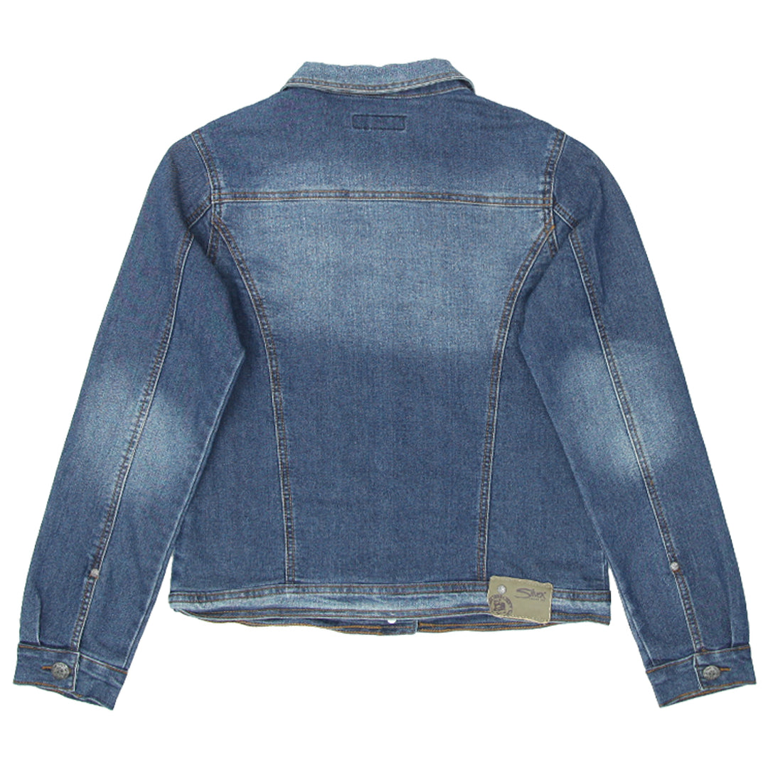 Ladies Silver Jeans Stretch Denim Jacket - Fashion Rerun Vintage Migration_Jacket