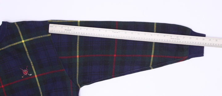 Vintage Ralph Lauren Plaid Modacrylic Cotton Crewneck Sweater Size M | Migration_Knitwear & Sweaters - View 8 | Fashion Rerun