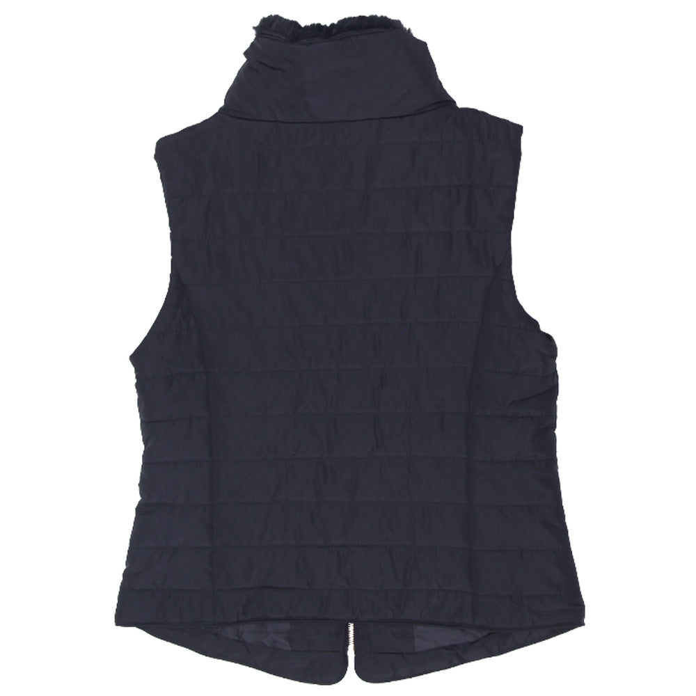 Shop Ladies Guess Sherpa Collar Lightweight Black Puffer Vest