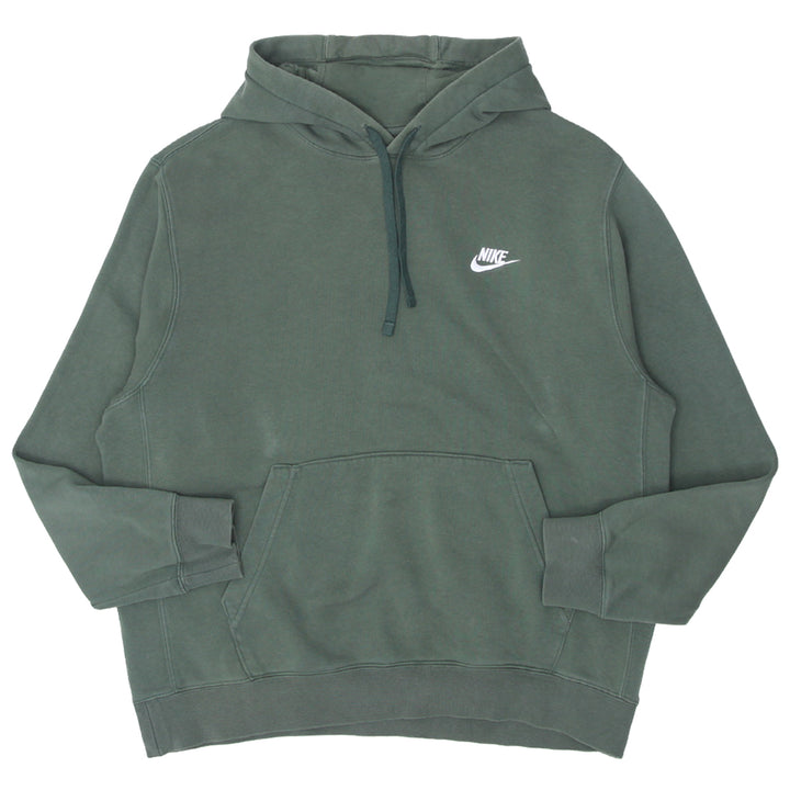 Mens Nike Embroidered Pullover Hoodie Green - Fashion Rerun Vintage Migration_Sweaters