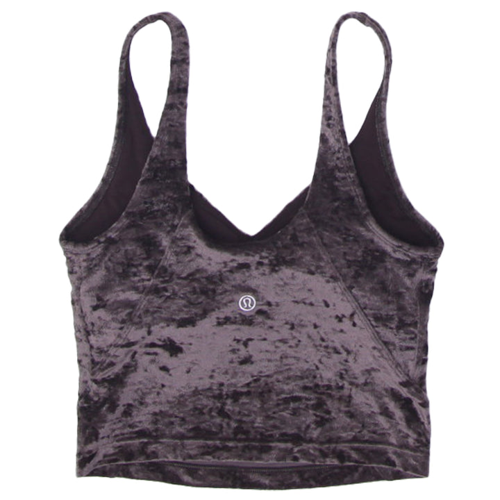 Ladies Lululemon Padded Velvet Crop Tank Top