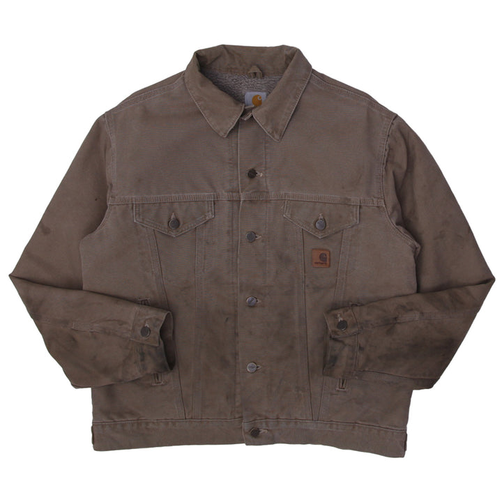 Mens J233-FRB Carhartt Sherpa Lined Jean Jacket