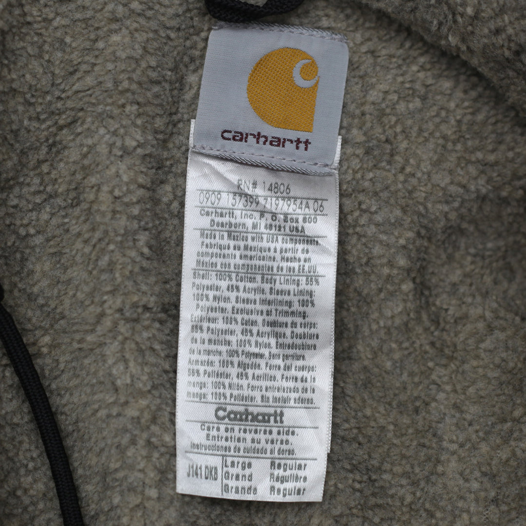 Mens Carhartt J141 DKB Sherpa Lined Hooded Work Jacket - Fashion Rerun Vintage Migration_Jacket