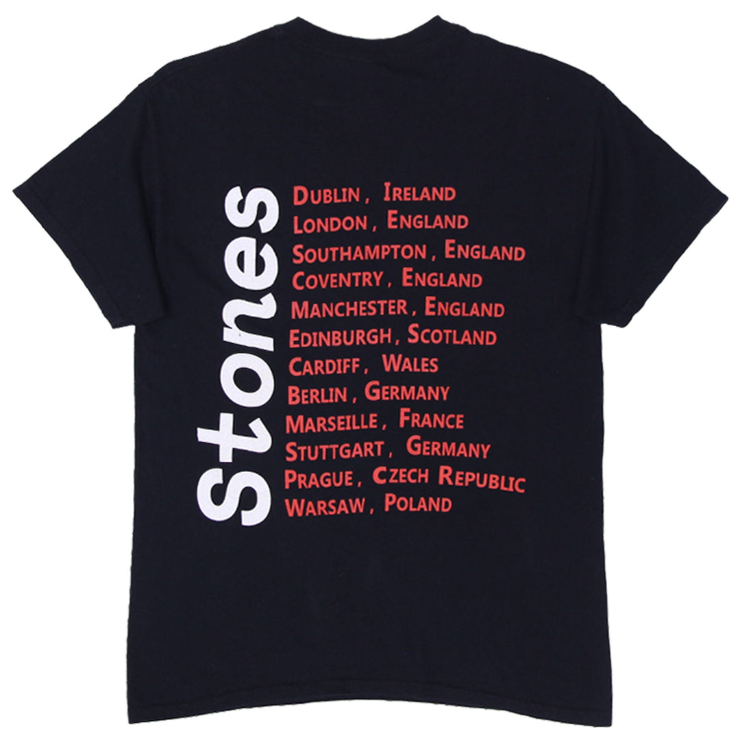 Mens Gildan Stones Black Graphic T-Shirt No Filter Tour