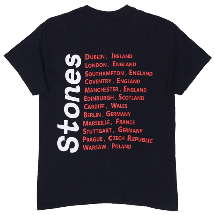 Mens Gildan Stones Black Graphic T-Shirt No Filter Tour