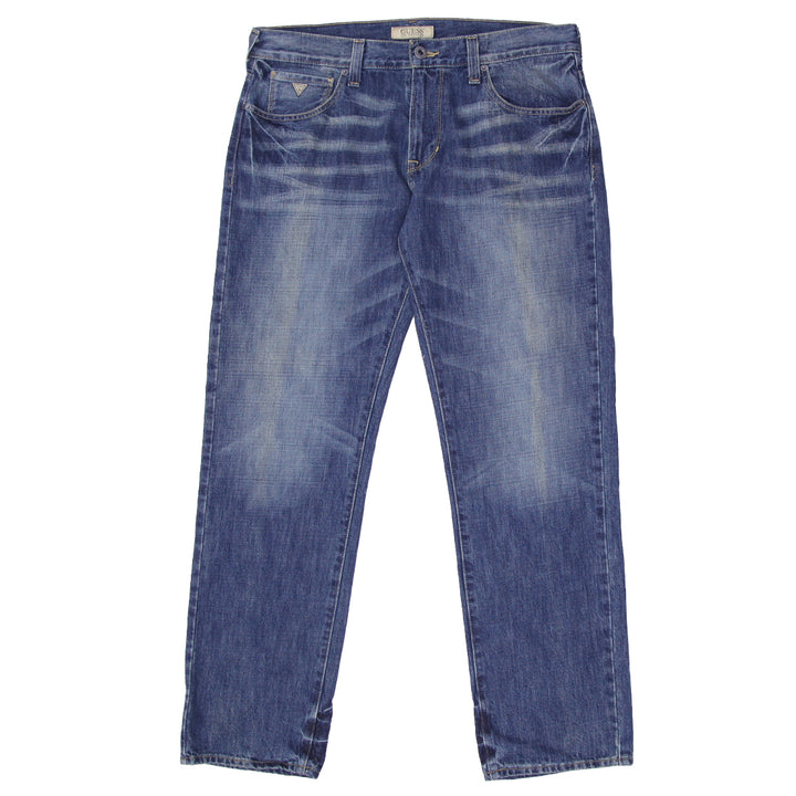 Mens Guess Rebel Straight Leg Jeans