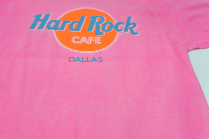 Vintage Hard Rock Café Dallas T-Shirt Single Stitch Made In USA One Size | Migration_T-Shirts UAENAT40 - Alte | Fashion Rerun
