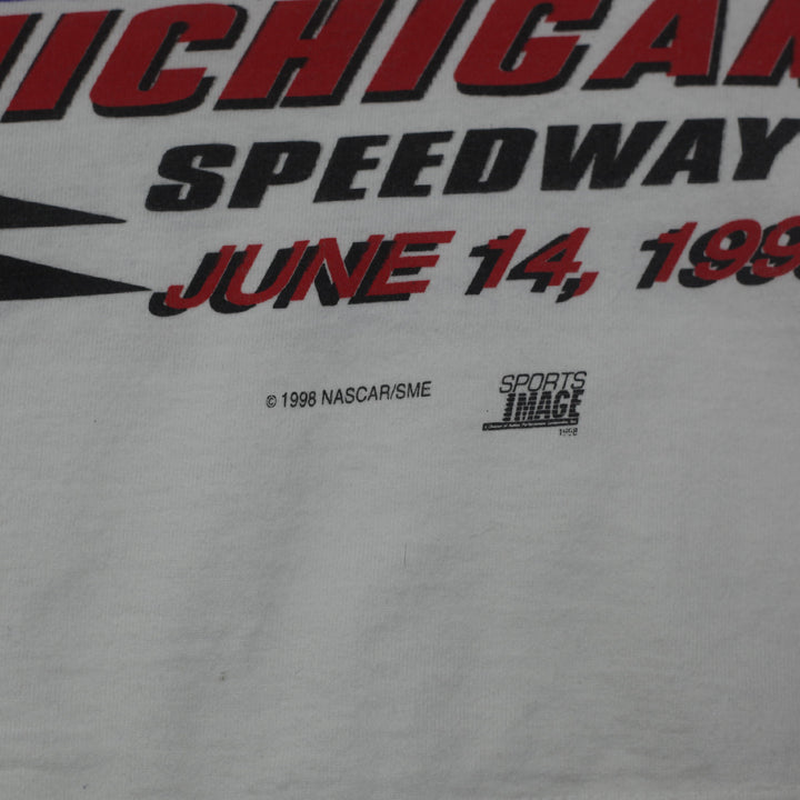Vintage 1998 Chase Authentics Nascar Michigan Speedway AOP Racing T-Shirt Made in USA, Size M - Fashion Rerun Vintage Migration_T-Shirt