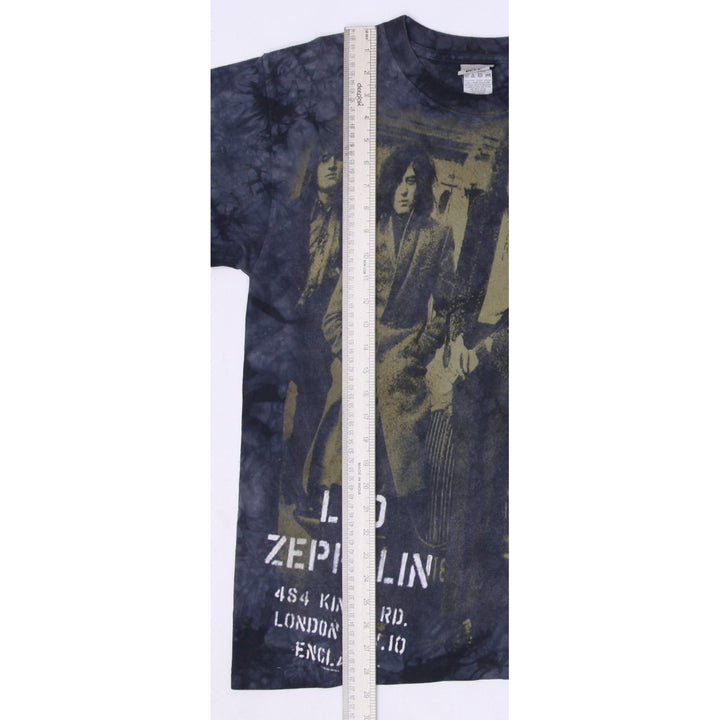 Vintage Liquid Blue Led Zeppelin Tie Dye T-Shirt Made In USA Medium