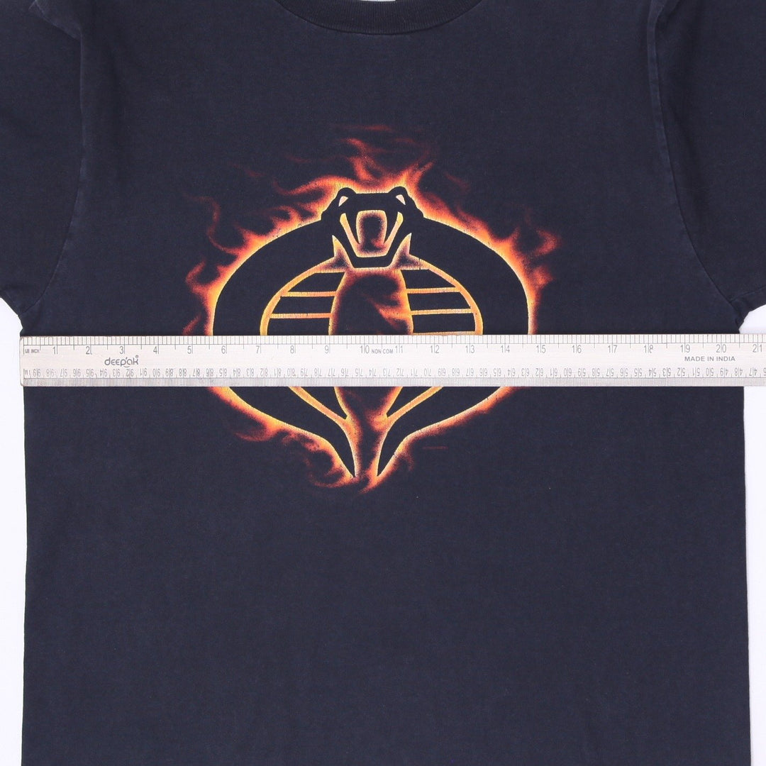 Vintage 2003 G.I. Joe Cobra Flaming Logo Promotional T-Shirt Size M