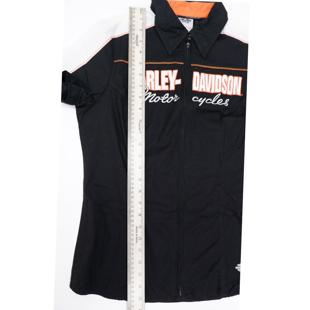 Ladies Embroidered Harley Davidson Full Zip Blouse