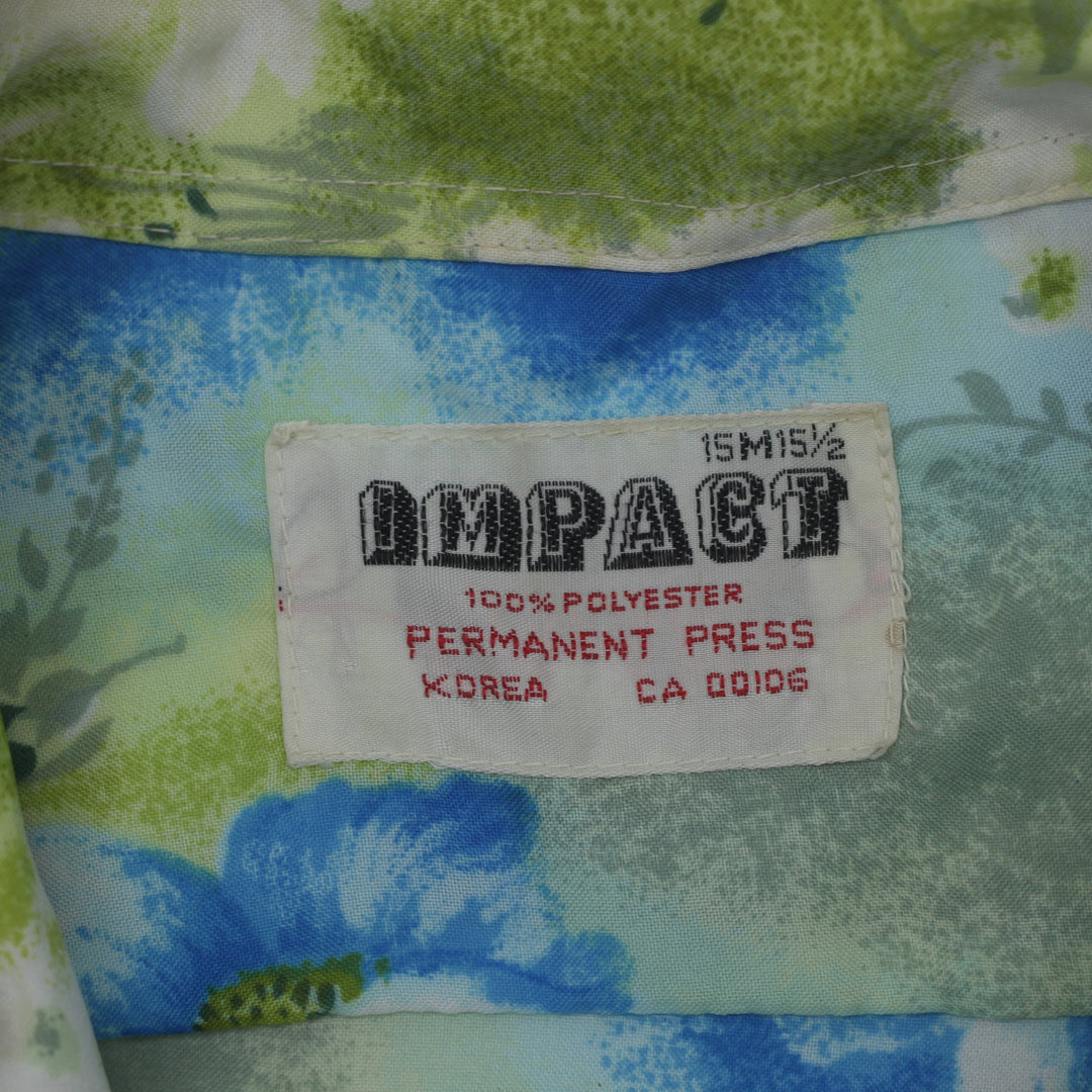 Vintage Impact Permanent Press Floral Short Sleeve Shirt - Fashion Rerun Vintage Migration_Shirt