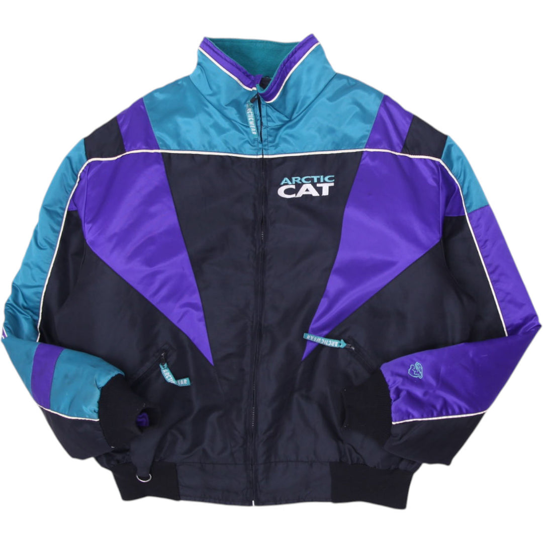 Vintage 1990s Arctic Cat Snowmobile Colorblock Racing Jacket XL | Migration_Jackets | Fashion Rerun