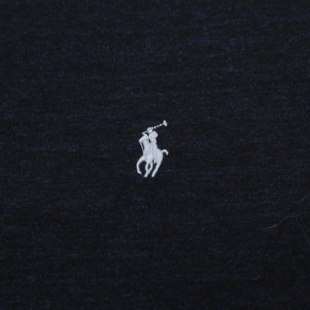 Mens Polo Ralph Lauren Classic Fit Navy Blue Cotton T-Shirt Size L