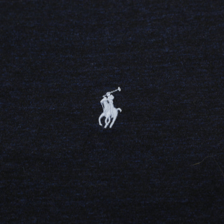 Mens Polo Ralph Lauren Classic Fit Navy Blue Cotton T-Shirt Size L